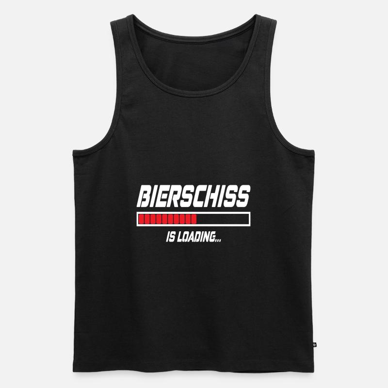Bierschiss Is Loading... - Männer Premium Bio Tank Top - Schwarz