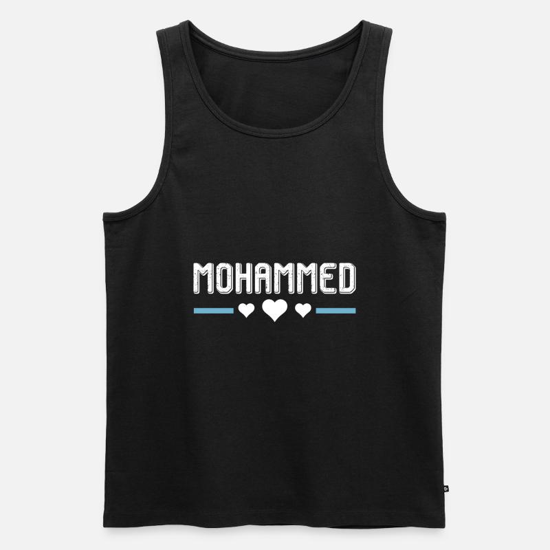 Mohammed - Männer Premium Bio Tank Top - Schwarz