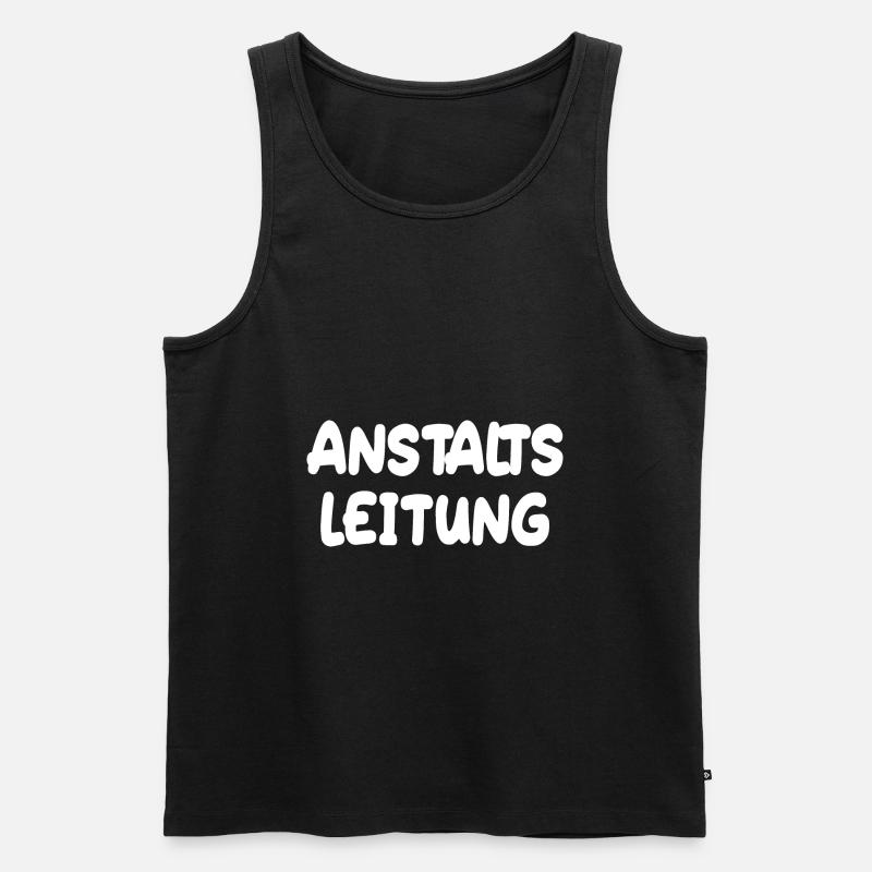 Anstalts Leitung - Männer Premium Bio Tank Top - Schwarz