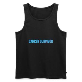 Survivant du cancer - Débardeur bio Premium Homme - noir - Devant - Michal (187cm)