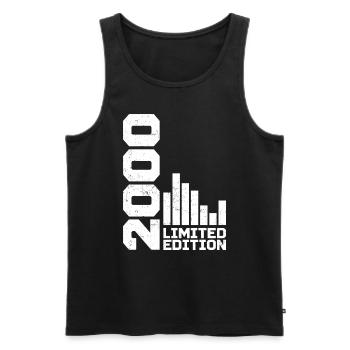 Vintage 2000 Geburtstagsgeschenk 2000 Baujahr 2000 - Männer Premium Bio Tank Top - Schwarz - Vorne - AI Model Male 178 light (178cm)