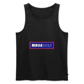 Malle 2025 - Männer Premium Bio Tank Top - Schwarz - Vorne - Michal (187cm)