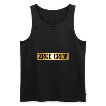 Zrce Crew - Men's Premium Organic Tank Top - black - Front - AI Model Male 178 light (178cm)