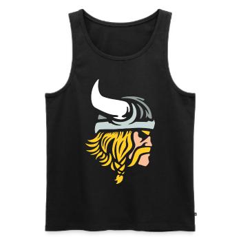 Viking Warriors - Men's Premium Organic Tank Top - black - Front - Michal (187cm)