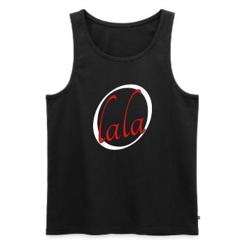 Oh lala - Männer Premium Bio Tank Top - Schwarz - Vorne - AI Model Male 178 light (178cm)