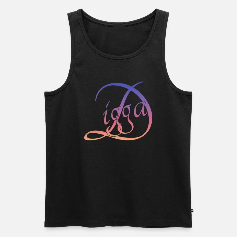 Digga digga - Männer Premium Bio Tank Top - Schwarz