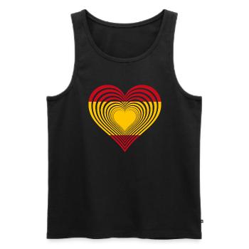 Spanien - Männer Premium Bio Tank Top - Schwarz - Vorne - Michal (187cm)