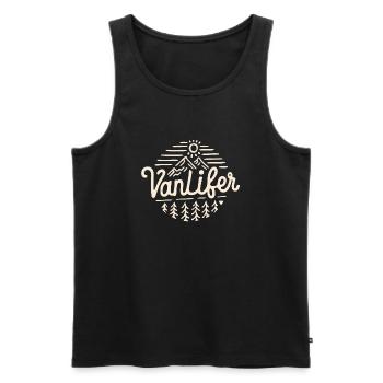 Vanlifer van life - Men's Premium Organic Tank Top - black - Front - Michal (187cm)