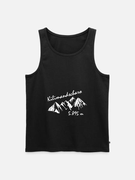 Kilimanjaro - Men's Premium Organic Tank Top - black