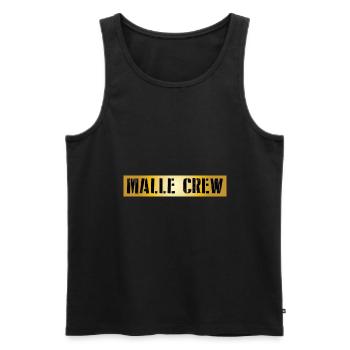 Malle Crew - Men's Premium Organic Tank Top - black - Front - Michal (187cm)