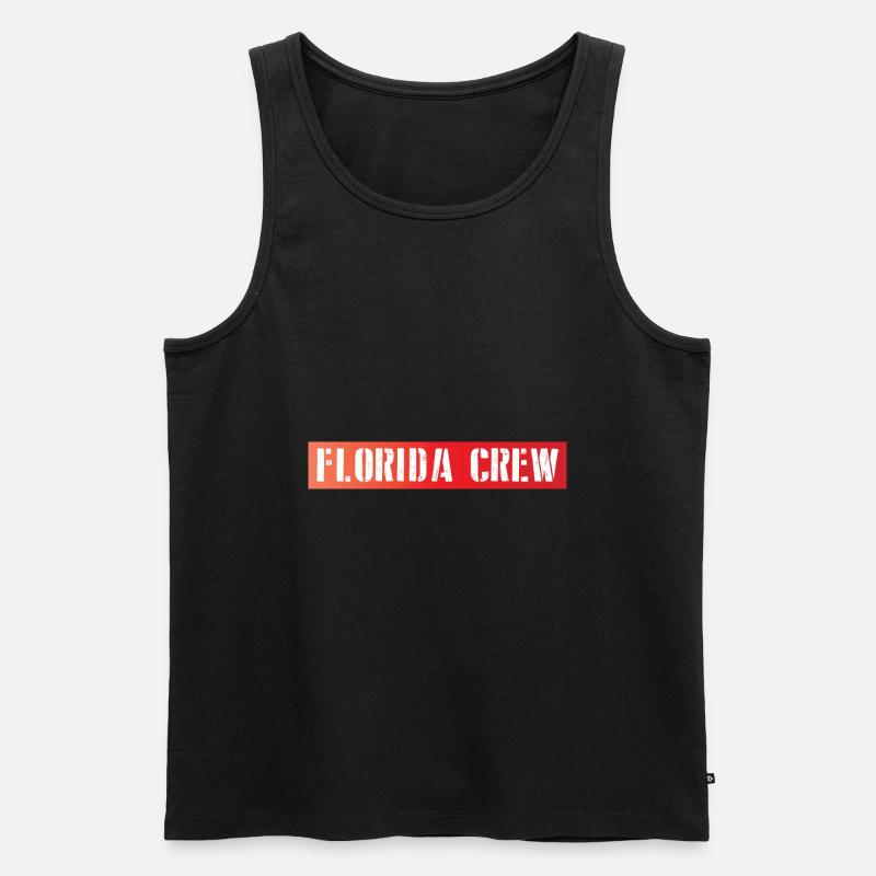 Florida Crew - Männer Premium Bio Tank Top - Schwarz