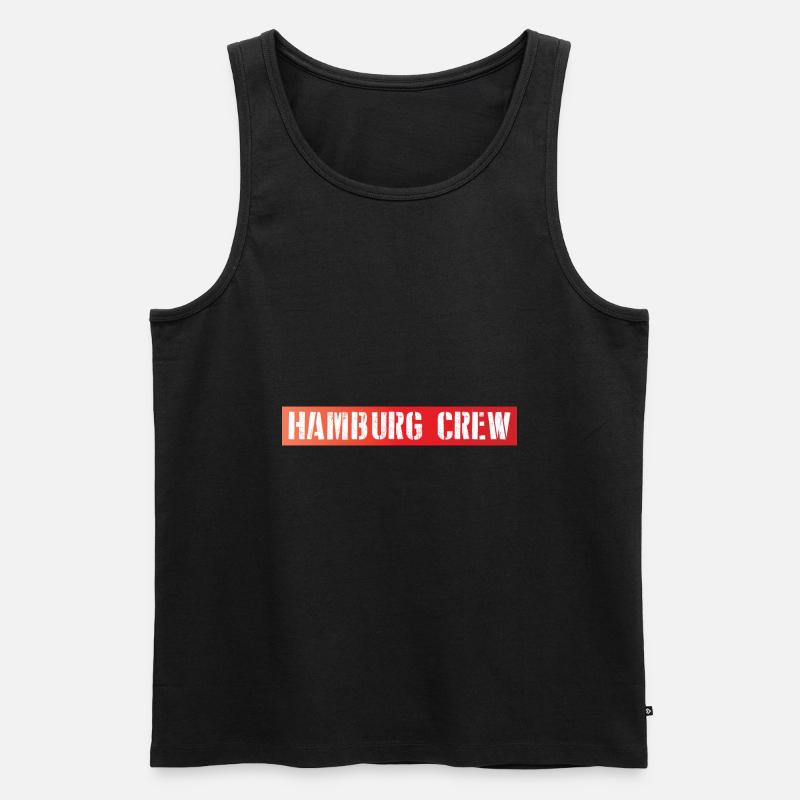 Équipage Hambourg - Débardeur bio Premium Homme - noir
