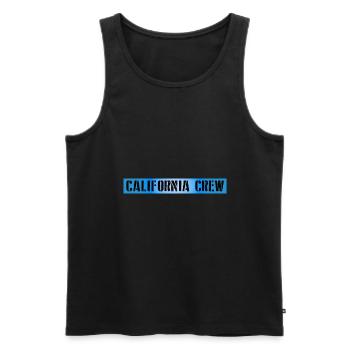 Équipage californien - Débardeur bio Premium Homme - noir - Devant - Michal (187cm)