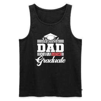 Proud Dad Of A 2023 Graduate Graduation For Men - Men's Premium Organic Tank Top - black - Front - Michal (187cm)