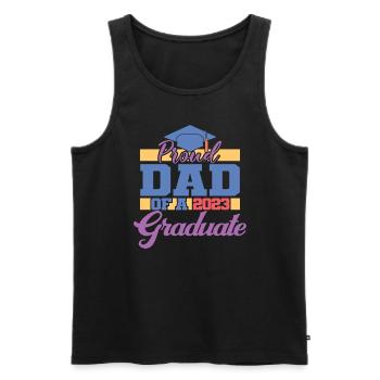 Proud Dad Of A 2023 Graduate Graduation For Men - Men's Premium Organic Tank Top - black - Front - Michal (187cm)