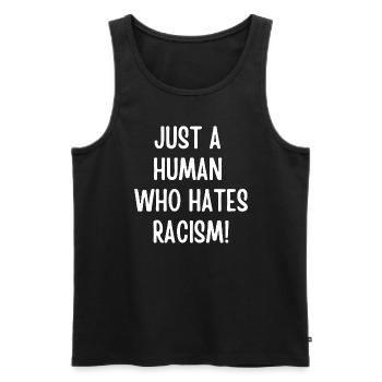 Fck Nzs Against Racism Cadeau - Débardeur bio Premium Homme - noir - Devant - Michal (187cm)