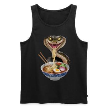 Schlange Ramen - Männer Premium Bio Tank Top - Schwarz - Vorne - AI Model Male 178 light (178cm)