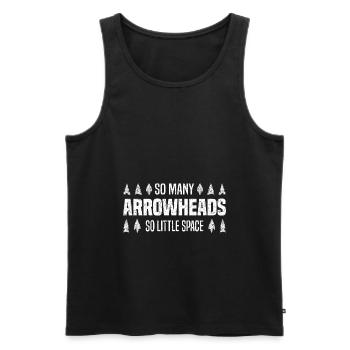 Pfeilspitzen Sammeln Pfeilspitzen Sammler Geschenk - Männer Premium Bio Tank Top - Schwarz - Vorne - AI Model Male 178 light (178cm)