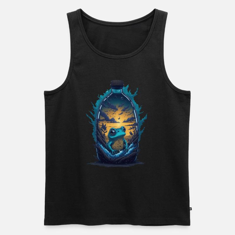 Frosch - Männer Premium Bio Tank Top - Schwarz