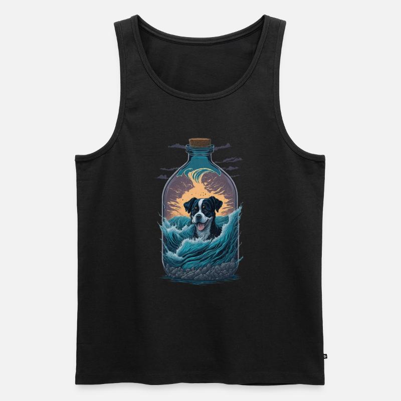 Entlebucher Sennenhund - Männer Premium Bio Tank Top - Schwarz