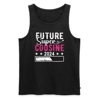 Future Super Cousine 2024 - Débardeur bio Premium Homme - noir - Devant - Michal (187cm)