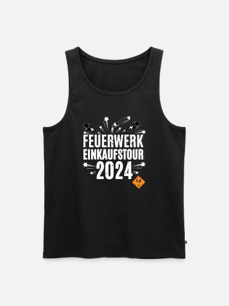 Fireworks Shopping Tour 2024 - Men's Premium Organic Tank Top - black