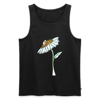 The Gardener - Men's Premium Organic Tank Top - black - Front - Michal (187cm)
