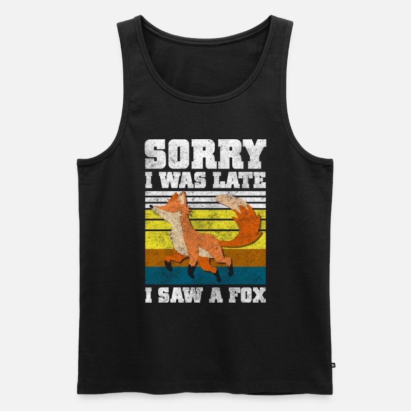 Tier Weisheit Jäger - Männer Premium Bio Tank Top - Schwarz