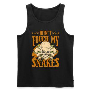Nicht Anfassen Einzelkind - Männer Premium Bio Tank Top - Schwarz - Vorne - AI Model Male 178 light (178cm)