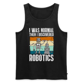Machine Mechanics Hobby Robotnik - Men's Premium Organic Tank Top - black - Front - AI Model Male 178 light (178cm)