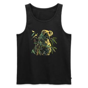 Koala Cute Koala Bear - Men's Premium Organic Tank Top - black - Front - AI Model Male 178 light (178cm)