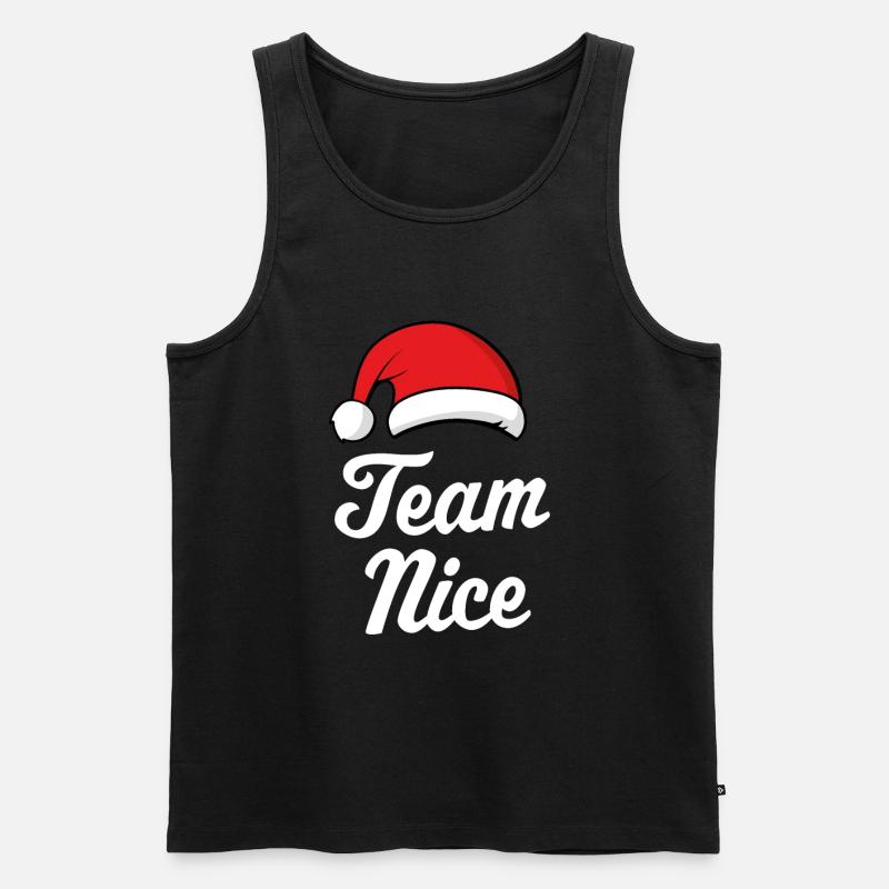 Team Nizza - Männer Premium Bio Tank Top - Schwarz