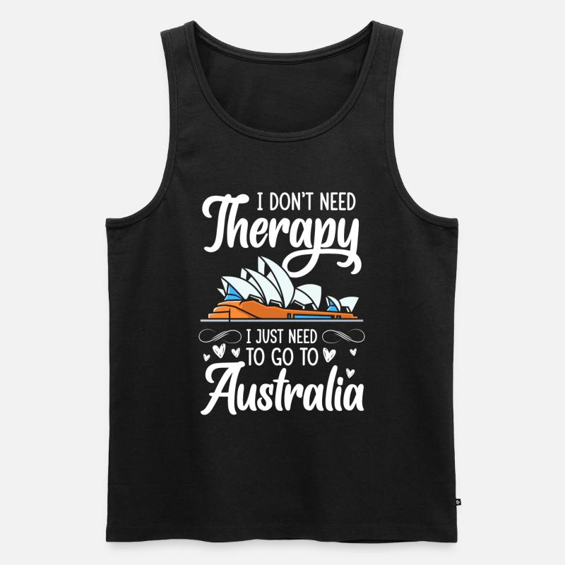 Outback Koala Metropole - Männer Premium Bio Tank Top - Schwarz