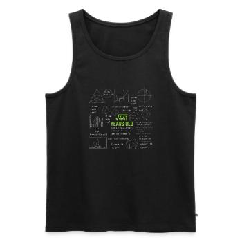 21st Birthday Square Root of 441 21 Years Old - Men's Premium Organic Tank Top - black - Front - AI Model Male 178 light (178cm)