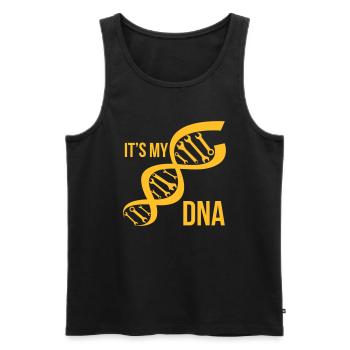DNA WERKSTATTTECHNIKER - Männer Premium Bio Tank Top - Schwarz - Vorne - Michal (187cm)