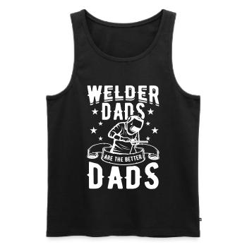 Welder Father - Men's Premium Organic Tank Top - black - Front - AI Model Male 178 light (178cm)