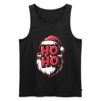 Ho Ho Santa Bart Design - Débardeur bio Premium Homme - noir - Devant - Michal (187cm)