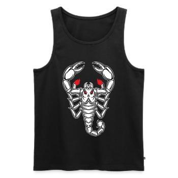 Scorpion Mascot Logo Sport Gaming - Men's Premium Organic Tank Top - black - Front - AI Model Male 178 light (178cm)