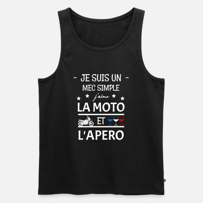 MOTORRAD - Männer Premium Bio Tank Top - Schwarz
