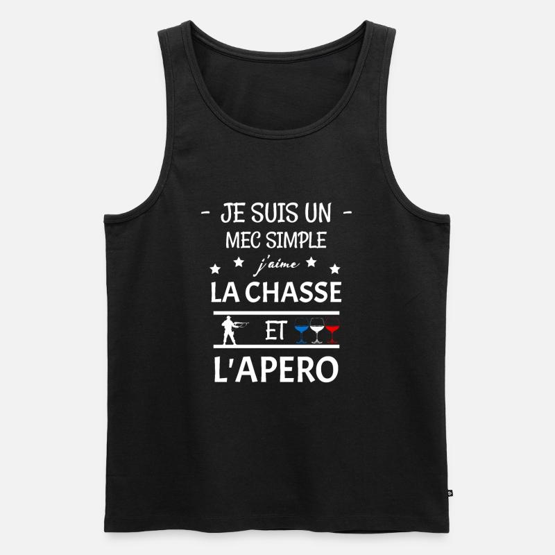 Jagd - Männer Premium Bio Tank Top - Schwarz