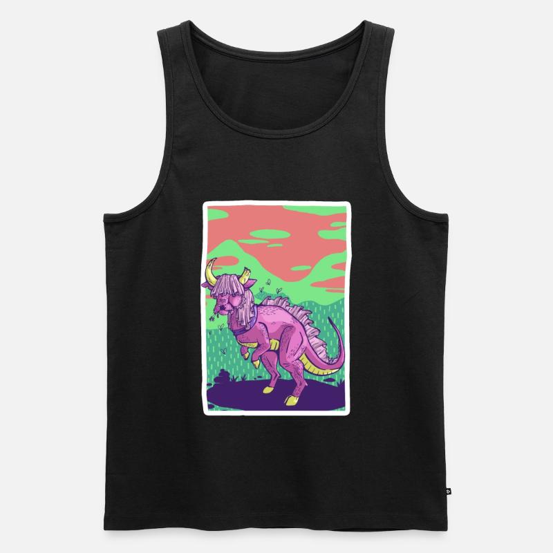 Jurassic Cow - Männer Premium Bio Tank Top - undefined