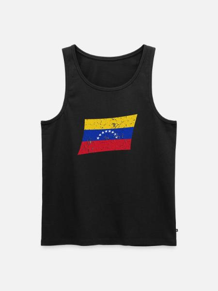 Venezuela - Männer Premium Bio Tank Top - Schwarz