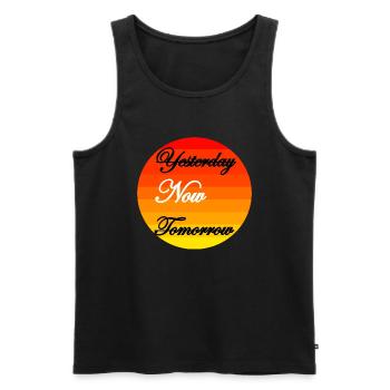Sonnenuntergang Sunrise Geschenk Geschenkidee Sun - Männer Premium Bio Tank Top - Schwarz - Vorne - Michal (187cm)