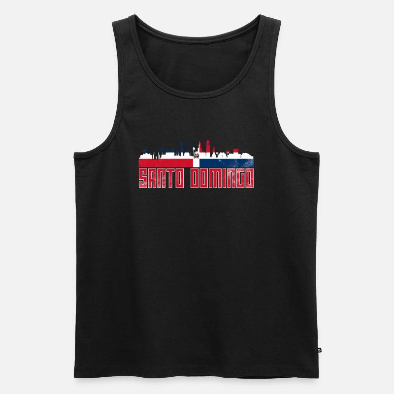 Santo Domingo - Men's Premium Organic Tank Top - black