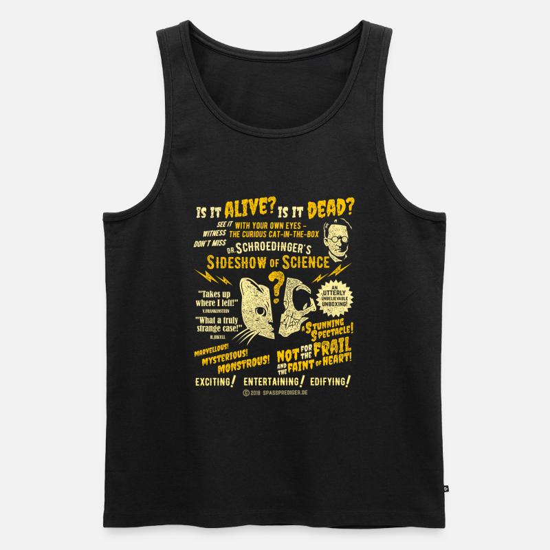 Schrödingers Katze Sideshow - Männer Premium Bio Tank Top - Schwarz