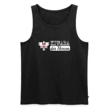Polizei Österreich Lustiger Spruch - Kiwara - Männer Premium Bio Tank Top - Schwarz - Vorne - Michal (187cm)