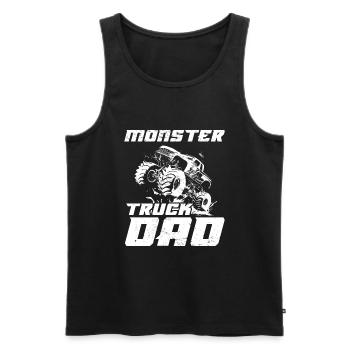 Monster Truck Dad Vatertag Papa Monster Trucks - Männer Premium Bio Tank Top - Schwarz - Vorne - Michal (187cm)