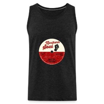 Northern Soul design - Keep The Faith Tee - Mod - Débardeur bio Premium Homme - charbon - Devant - Alexander (188cm)