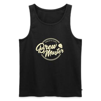 Home Brew Master print for Craft Beer Brewers - Men's Premium Organic Tank Top - black - Front - AI Model Male 178 light (178cm)