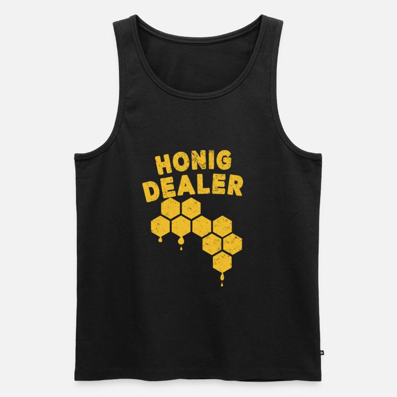 Bienenzüchter Imker Geschenkidee - Männer Premium Bio Tank Top - Schwarz
